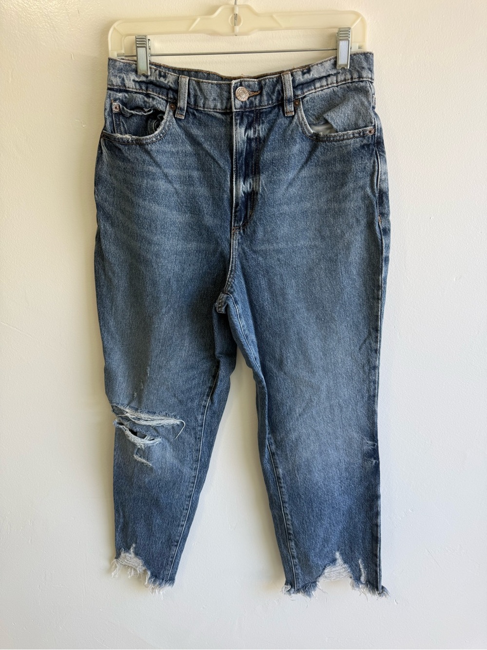 Garage Vintage Straight Leg Raw Hem Jeans size 9